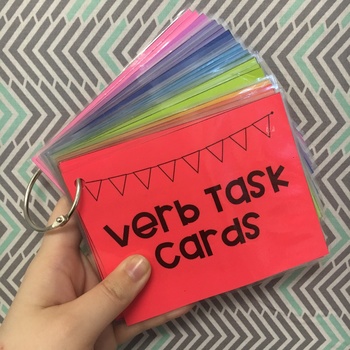 Action And Linking Verb Task Cards By Miss Reamey Ela Tpt