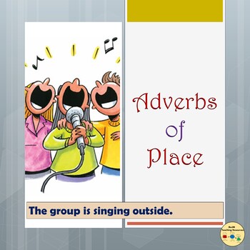 Adverbs Of Place Worksheets Room Visual Posters Anchor Cards Flashcards