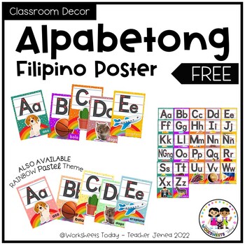 Alpabetong Filipino Poster Filipino Alphabet Letter Formation Poster