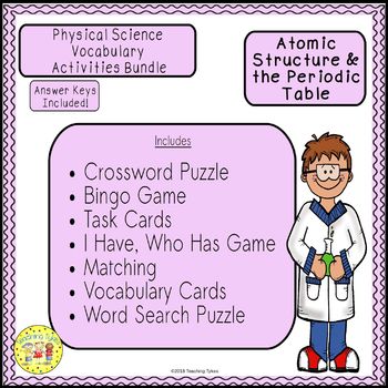 Atomic Structure And The Periodic Table Bundle By Teaching Tykes