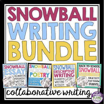 Collaborative Writing Bundle Snowball Writing By Presto Plans Tpt