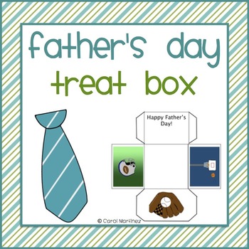 Father S Day Treat Box By Carol Martinez Teachers Pay Teachers
