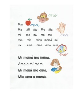 Lectura Letra M By Elena Simo Teachers Pay Teachers