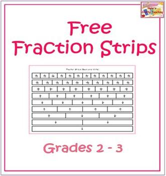 Free Fraction Strips By Nyla S Crafty Teaching Tpt