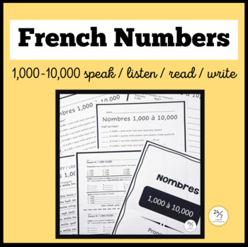 French Numbers Nombres To Speaking Listening Writing Reading