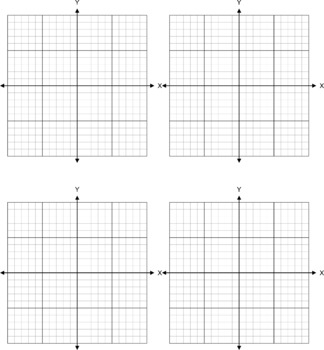 Graph Paper Xy Axis With No Scale All Quadrants By Bounce