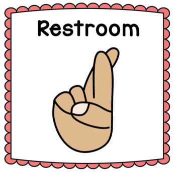 Classroom Hand Signals Clipart Classroom Hand Signals Hand Signals My