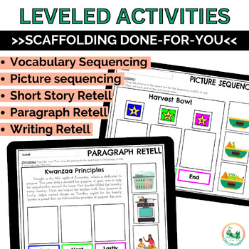 Kwanzaa Story Retell Sequencing Beginning Middle End Print Digital