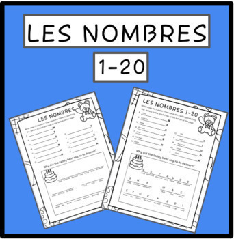 Les Nombres French Numbers Worksheet With Answer Key Follow For
