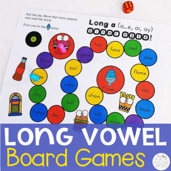 Vowel Team Board Games By Mrs Bullington S Primary Emporium Tpt