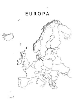 Europe And Asia Map Coloring Page