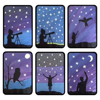 Matariki Silhouette Art Activity By Suzanne Welch Teaching Resources Hot Sex Picture