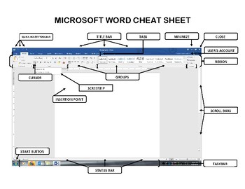 Microsoft Word Cheat Sheet By Stephen Schoenfeld Tpt