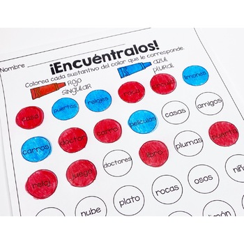 Sustantivos Nouns Spanish By Jorja S Dual Language Classroom TPT