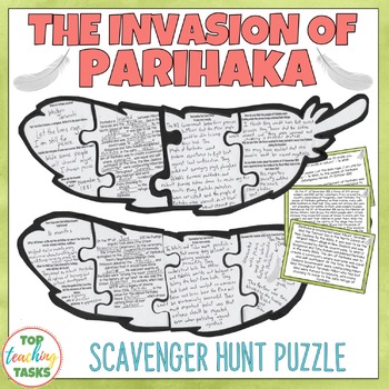 Parihaka Reading Comprehension Scavenger Hunt Puzzle Free By Top