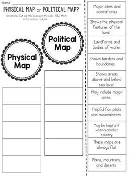 Physical And Political Maps BUNDLE By JH Lesson Design TPT