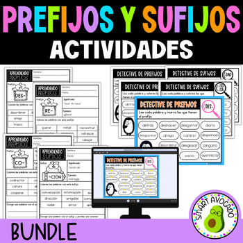 Prefijos y Sufijos Actividades En Español Prefixes and Suffixes Spanish Grammar