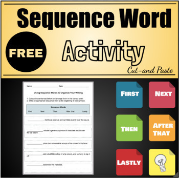 FREE Sequence Words Activity By Logical Lessons TpT
