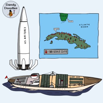 The Cuban Missile Crisis Clip Art By Dandy Doodles By Dandy Doodles