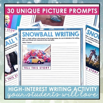 Writing Activity Snowball Writing By Presto Plans Tpt