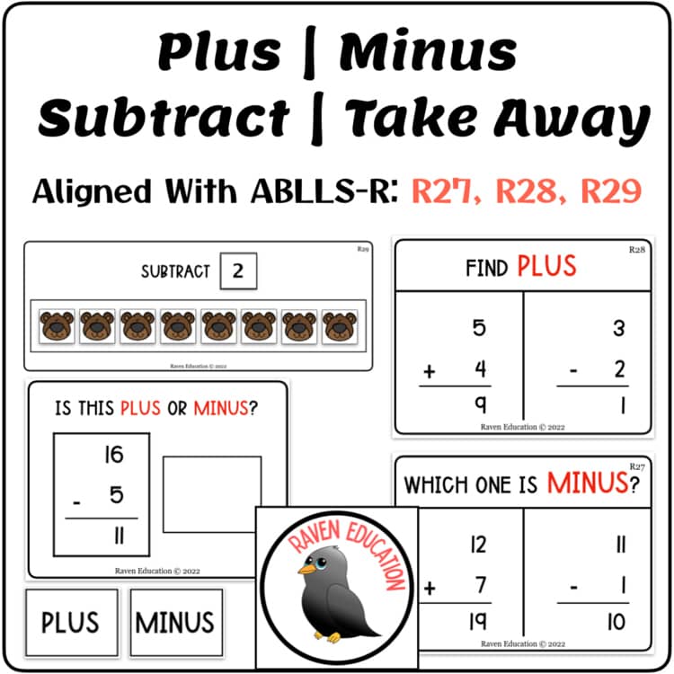 Math BUNDLE #2 (Aligned With ABLLS-R R8, R14, R17, R18, R20, R27-29)