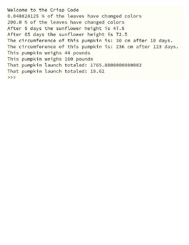 Python: Defining Functions with Sequential Code using Math Functions Lab