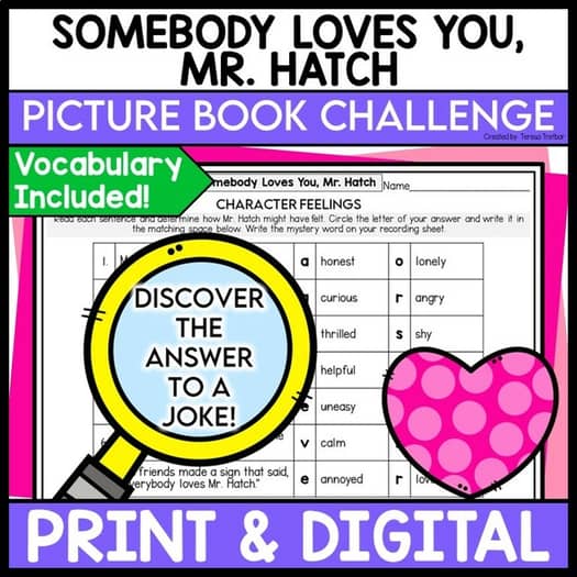 Somebody Loves You, Mr. Hatch Book Activities