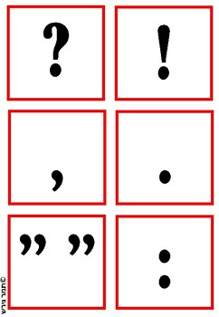 Preview of כרטיסיות מיון תפקיד סימני הפיסוק Punctuation marks sorting cards