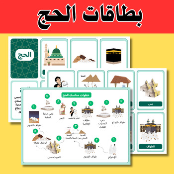 Preview of بطاقات الحج للأطفال الصغار-أنشطة عيد الأضحى