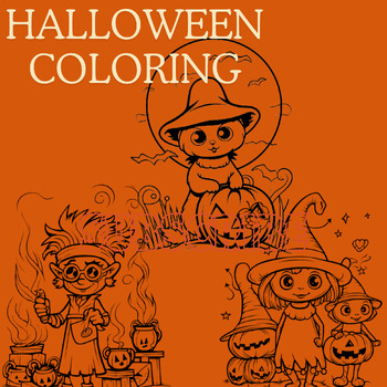 Preview of Halloween coloring pages giveaway
