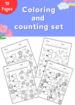 Preview of Counting numbers and coloring pictures