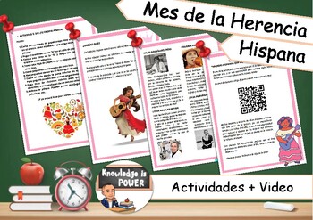 Preview of Mes de la Herencia Hispana | Hispanas que Dejaron su Huella | Spanish | Kids