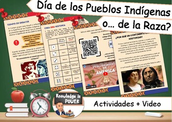 Preview of Columbus or Indigenous Peoples Day? | Un Continente Lleno de Historia | Spanish