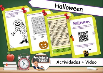 Preview of Halloween | Readings + Activities + Videos | Spanish