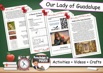 Preview of Our Lady of Guadalupe | Activities + Videos + Crafts