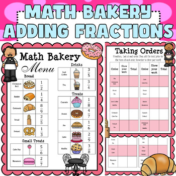Preview of Math Bakery: Adding Fractions