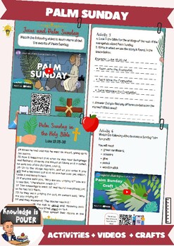 Preview of Palm Sunday | Activities + Videos + Crafts