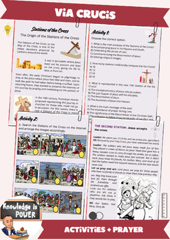 Preview of Stations of the Cross | Via Crucis | Activities + Prayer for Kids
