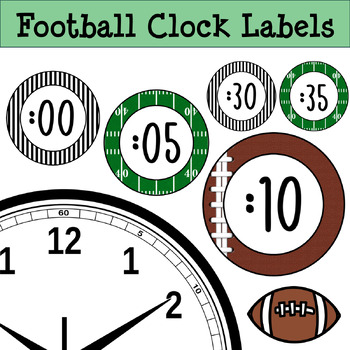 Preview of Football Clock Labels