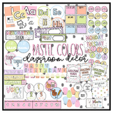 Pastel Classroom Decor Bundle | Soft Spotted Pastel Colors