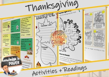 Preview of Thanksgiving | Readings + Activities