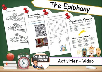 Preview of The Epiphany | Three Kings Day | Activities + Video