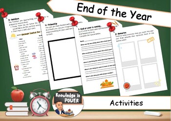 Preview of End of the Year | Digital Memory Book