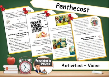 Preview of Pentecost and The Holy Spirit | Activities + Video