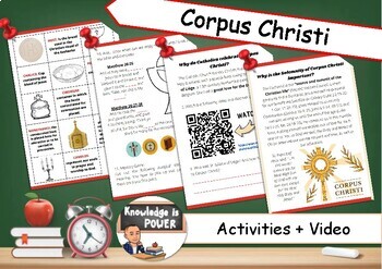Preview of Corpus Christi | Readings + Video + Activities + Game