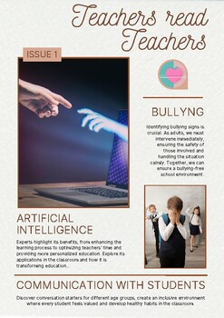 Preview of TRT | Issue 1 | AI in the Classroom, Bullying and more! | English + Spanish