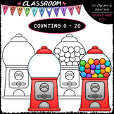 (0-20) Counting Gumballs - Sequence, Counting & Math Clip 
