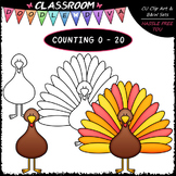 (0-20) Counting Turkey Feathers - Sequence, Counting & Mat