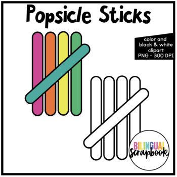 $ 1.00 Deal Today Only Popsicle Sticks Clipart