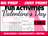 ~$1.00 SPECIAL~ Happy Valentine's Day No Prep Just Print F